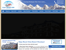 Tablet Screenshot of munsiyarihotel.com